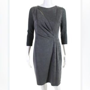 Elie Tahari Grey Suede dress
